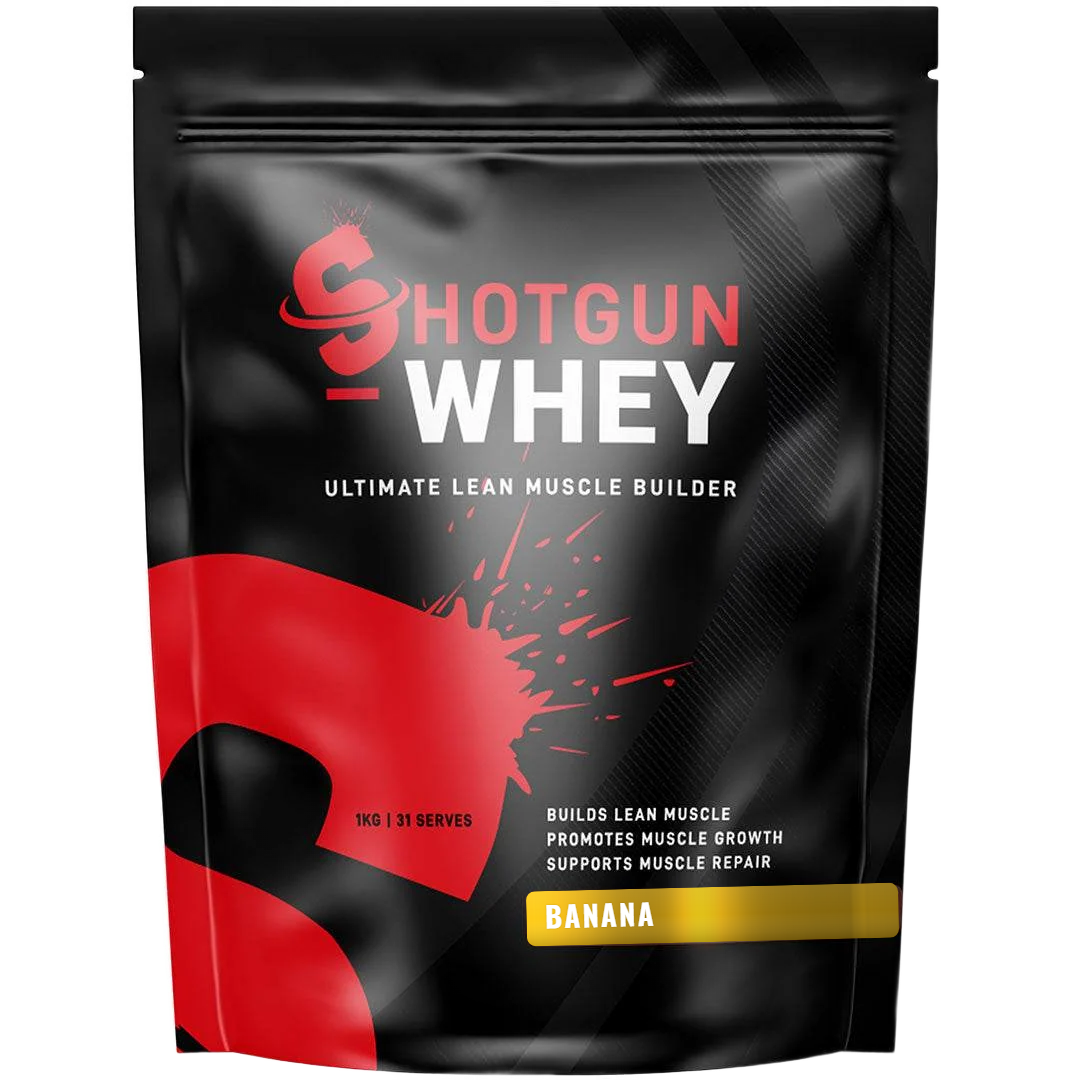 Shotgun Whey Protein 1kg – Banana