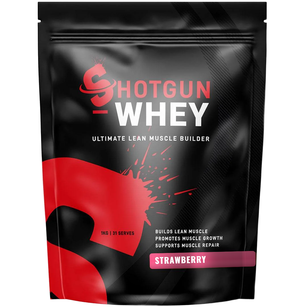 Shotgun Whey Protein 1kg – Strawberry